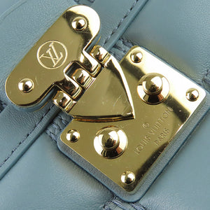 Louis Vuitton LV Women Troca PM Handbag Glacier Blue Damier Quilt