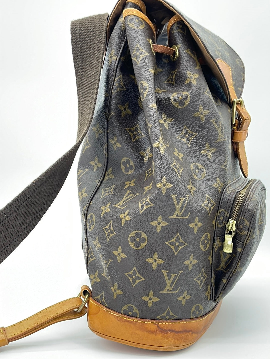 Montsouris GM, Used & Preloved Louis Vuitton Backpack, LXR USA, Brown