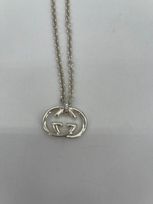 Preloved Gucci Silver Interlocking GG Necklace AG925 072524 H