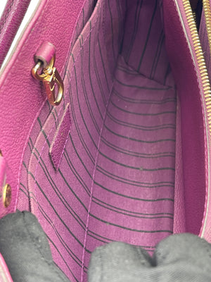 Preloved Louis Vuitton Purple Monogram Empreinte Montaigne MM Handbag. QG7XD9C 091124 P