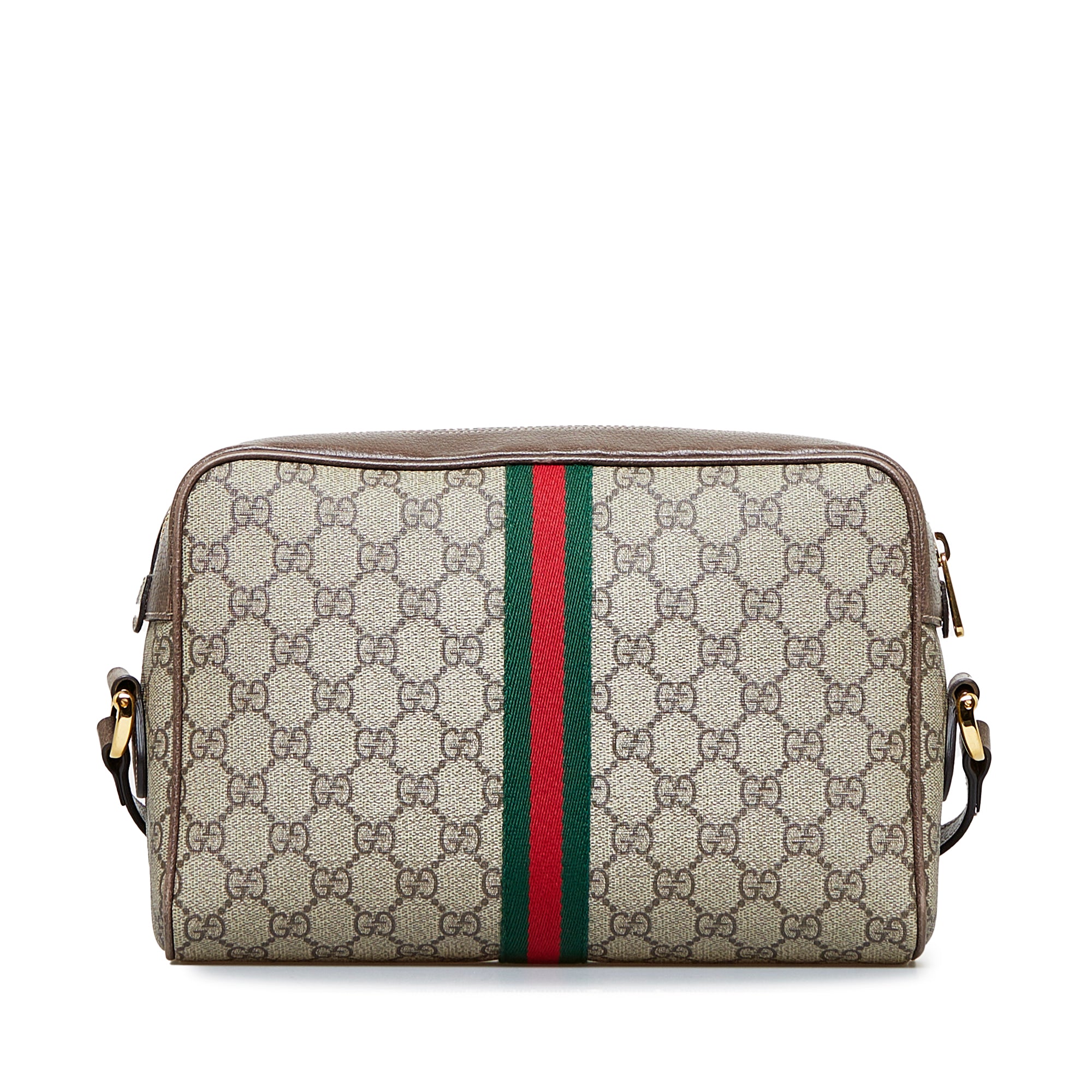 Gucci Vintage GG Supreme Ophidia Crossbody Bag - Brown Crossbody