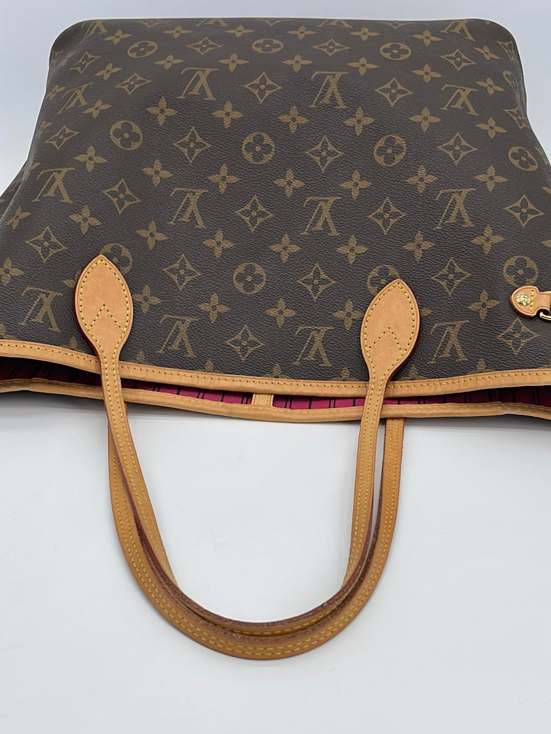 Authentic LOUIS VUITTON Neverfull MM Monogram Red Ikat Tote Bag Purse  #35874