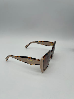 Like New Prada Caramel Tortoise Sunglasses SPR15W-F 01R-0A6 090524 H