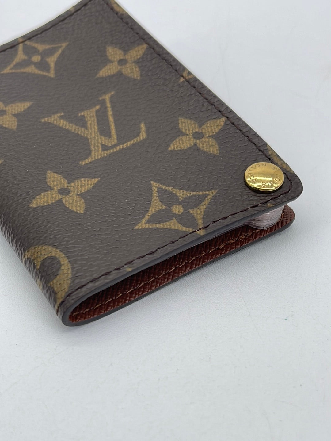 PRELOVED Louis Vuitton Monogram Canvas Porte Cartes Pression Card Case RWT69QJ 041224 H