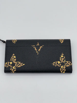 Pre Loved Louis Vuitton Limited 2019 Black Monogram Giant Jungle Sarah Wallet. CRWC8XB 073124 P