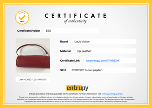 Louis Vuitton // 2002 Red Satin Mini Papillon Pochette – VSP Consignment