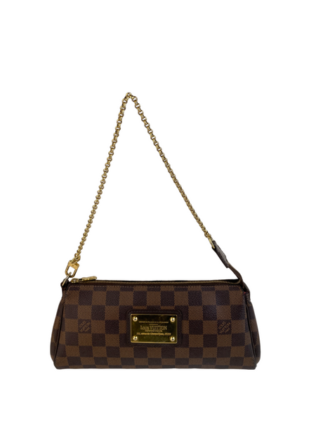 Louis Vuitton - LV Damier Ebene Eva Chain Strap w/ Leather