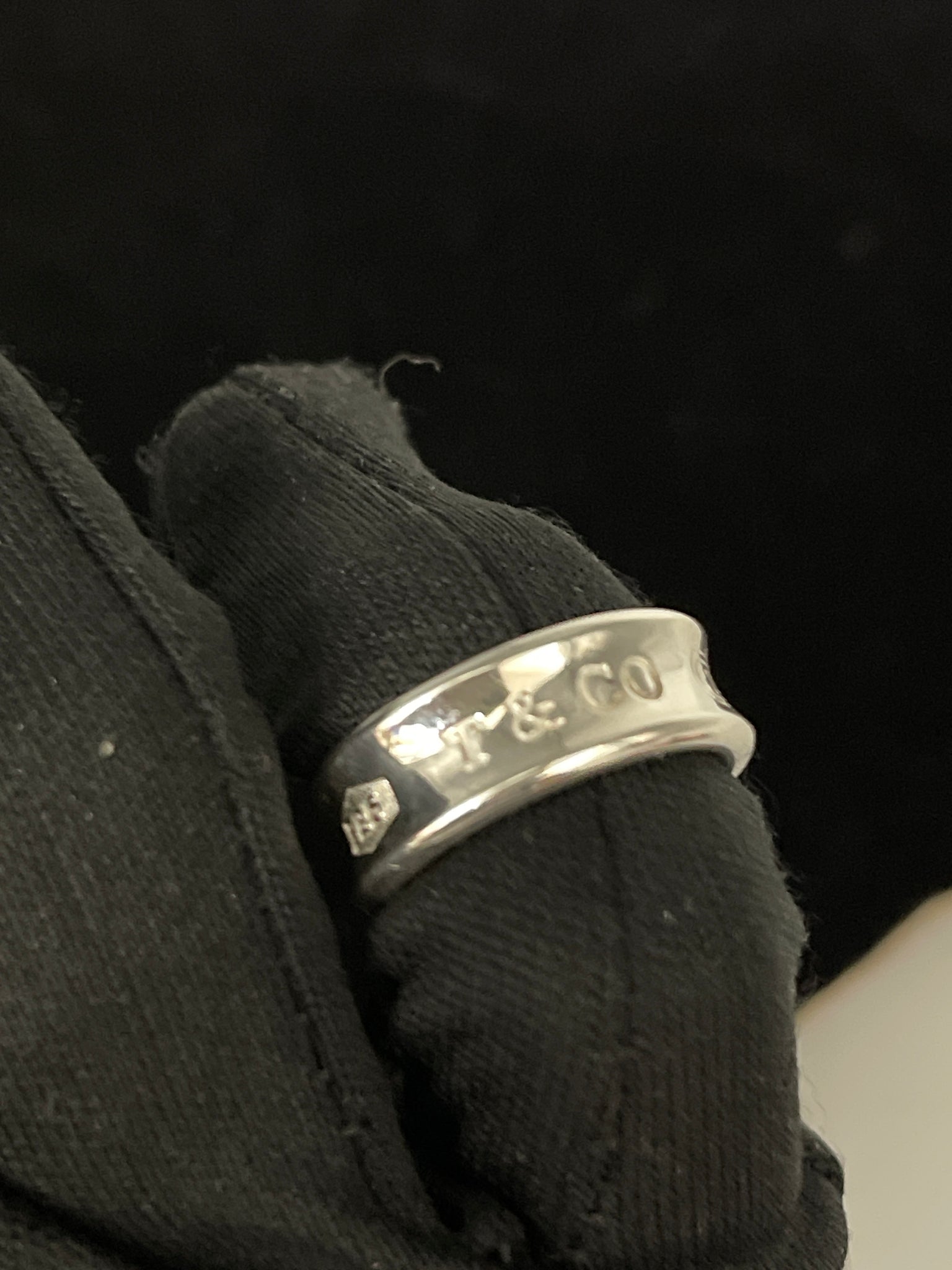 Preloved Tiffany & Co. Sterling Silver 1837 Ring Silver 925. 081224 H $80 OFF LIVE SHOW