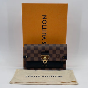 Louis Vuitton Black Damier Ebene Canvas and Leather Vavin Wallet on Chain  Louis Vuitton