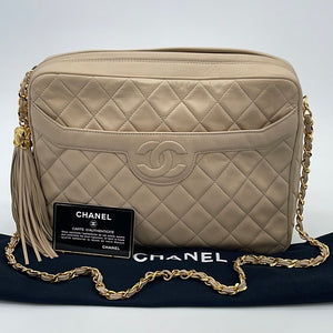 PRELOVED CHANEL Yellow Quilted Suede and Green Leather Gabrielle Cross –  KimmieBBags LLC