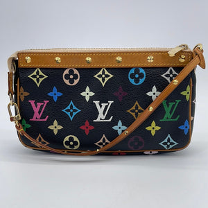Louis Vuitton Monogram Pochette Accessoires Bag in Black