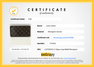 Preloved Louis Vuitton Monogram Zippy Long Wallet 4C7976M 042624 B