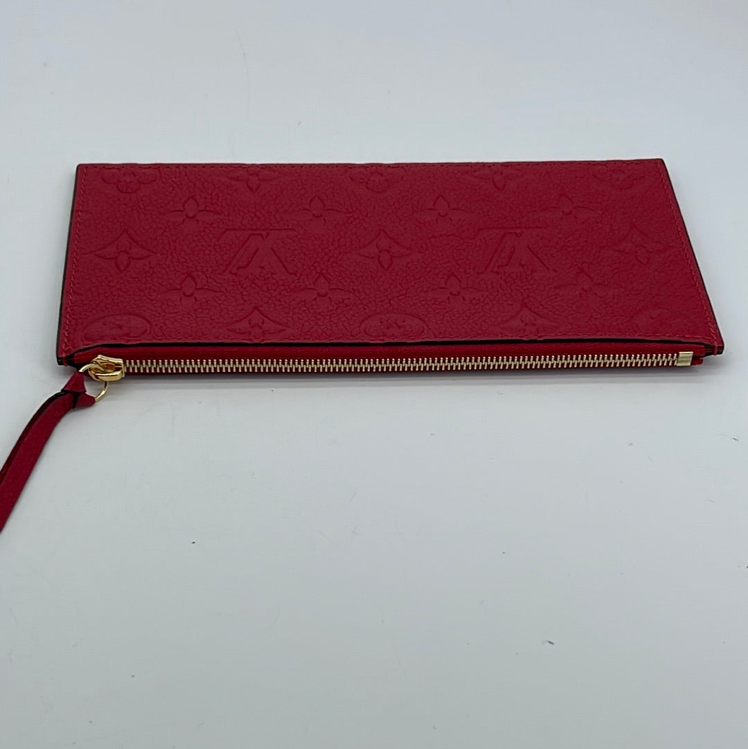 Preloved Louis Vuitton Red Empreinte Felicie Insert XD74JTV 091023