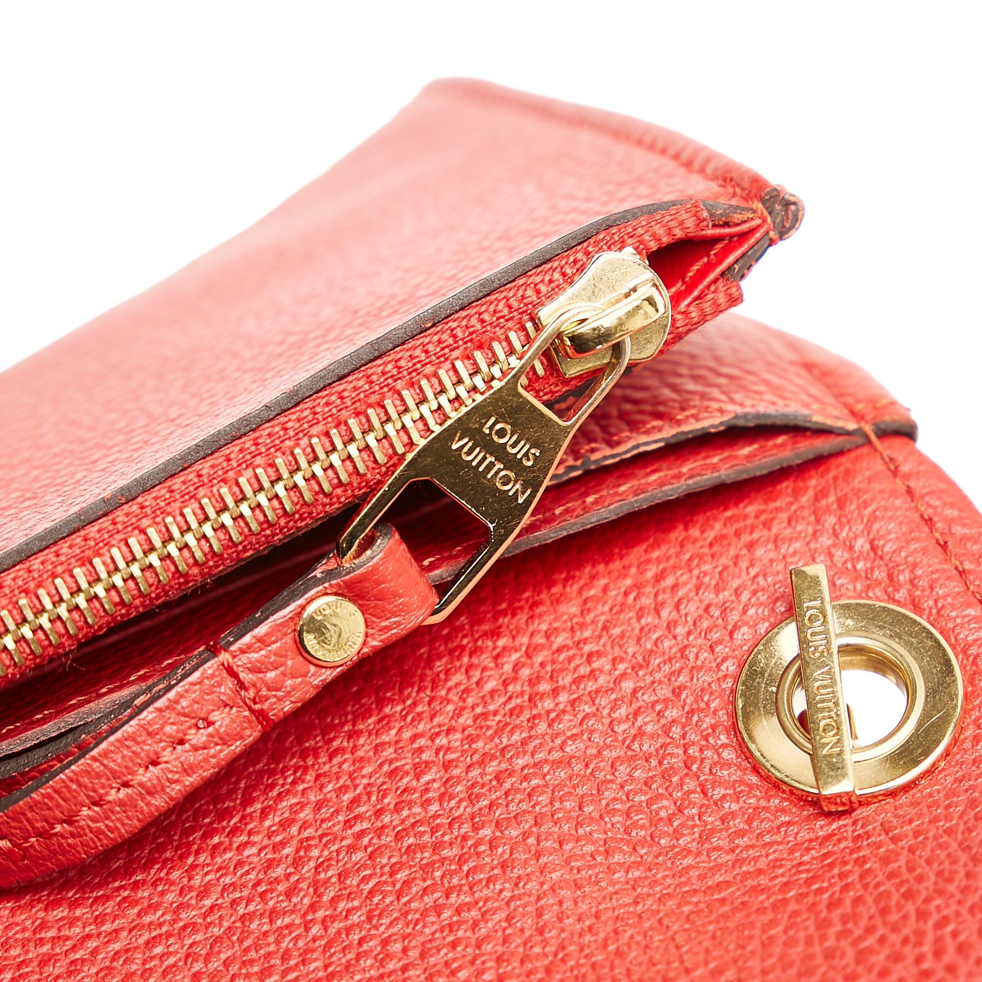 Saint-germain leather handbag Louis Vuitton Red in Leather - 32401237