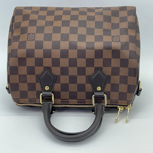 SNEAK PEEK 081223 PRELOVED Louis Vuitton Speedy 25 Damier Ebene Bandol –  KimmieBBags LLC