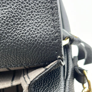 Sold at Auction: A Louis Vuitton Pochette Metis Leather Bag. Black monogram  empreinte leather. Zipped exterior compartment. Adjustable and removable  cross-body strap. Gilded hardware. Push-lock closure. Very good condition  but please see
