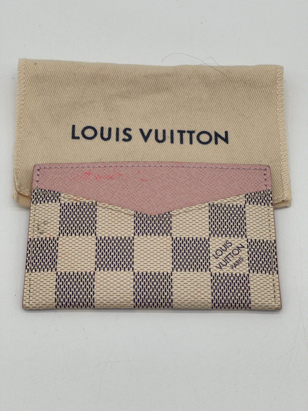 Preloved Louis Vuitton Damier Azur Canvas Card Holder 4TGJBMK 082924 H