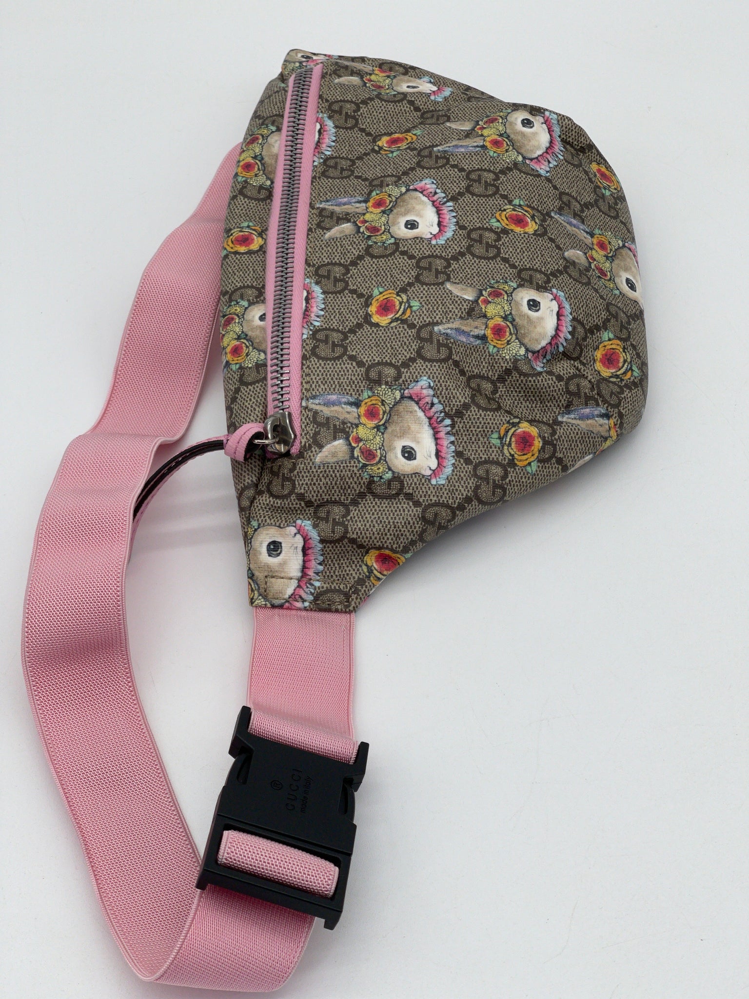 Preloved Gucci Children's GG Bunny Print Canvas Belt Waist Bag. 3B3DV49 081424 P