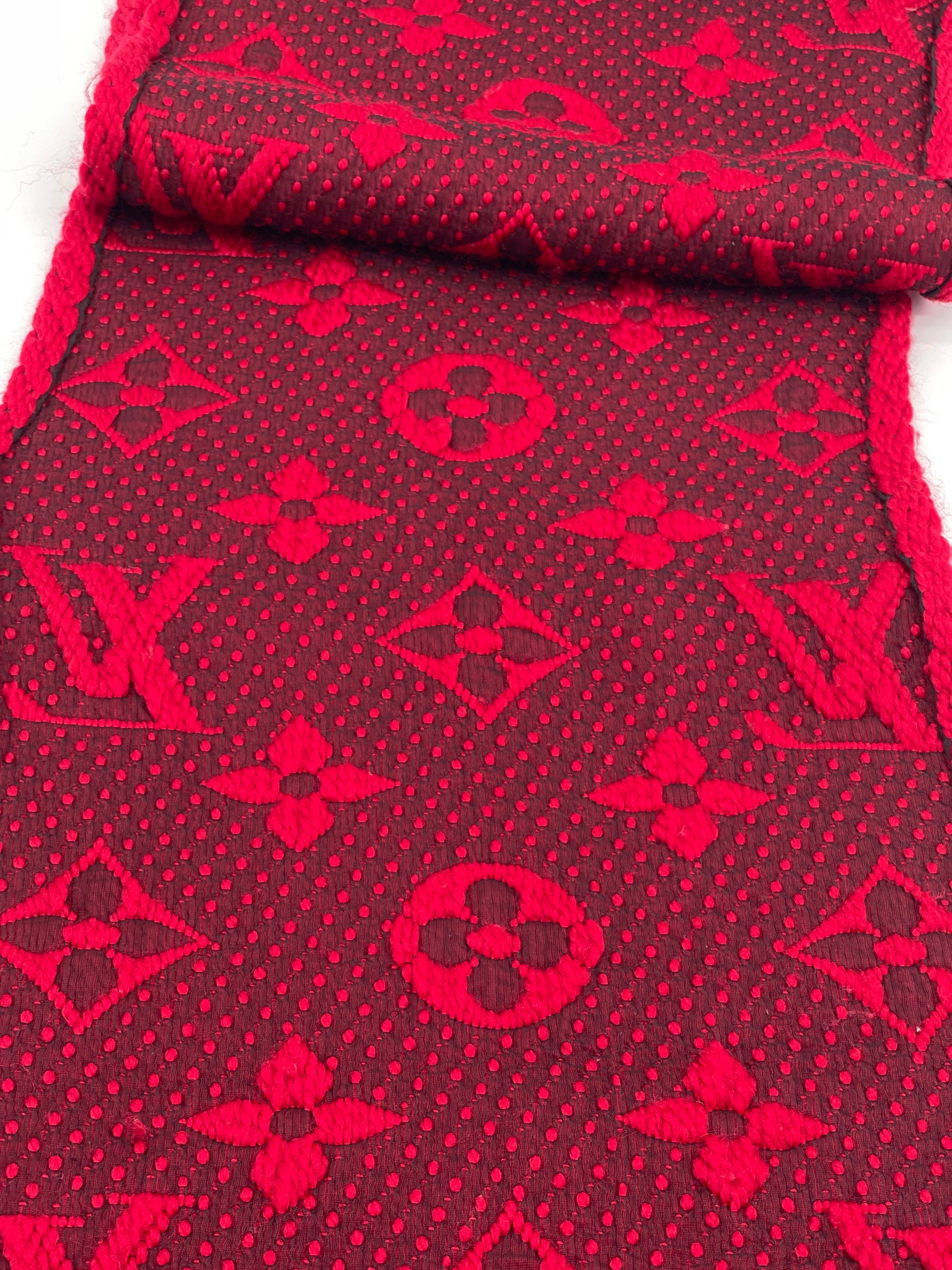 Preloved Louis Vuitton Logomania Wool Scarf CC0195 0702024 G