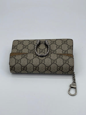 WHAT 2 WEAR of SWFL - Just in Gucci GG Supreme Dionysus Chain Wallet.  Like new w/ box. Always authentic- guaranteed! #Gucci #GG #what2wear_swfl  #what2wearofswfl #fortmyers #southwestflorida #desigerresale