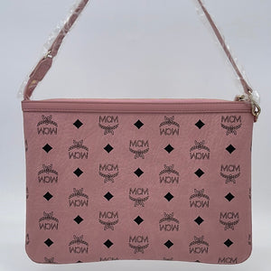 Mcm Monogram Visetos Pattern Leather Pochette Shoulder Bag