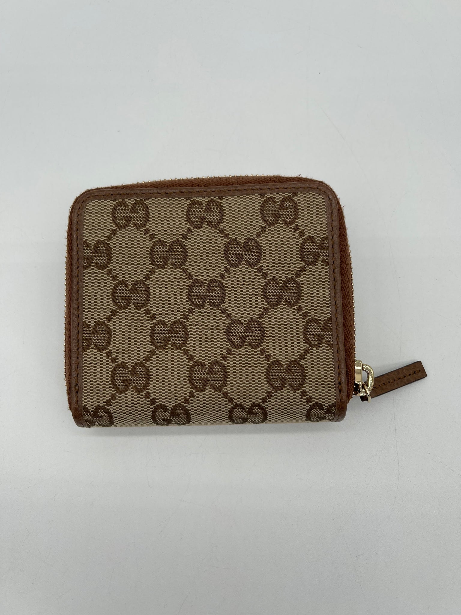 Preloved Gucci Brown GG Canvas French Zip Around Bifold Wallet 32WQ7RX 082824 P