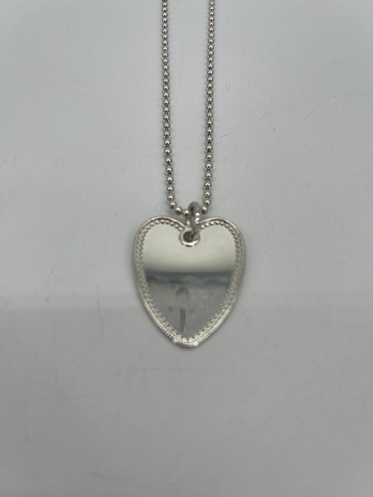 Preloved Gucci Silver Heart Pendant Necklace AG 925 072524 H