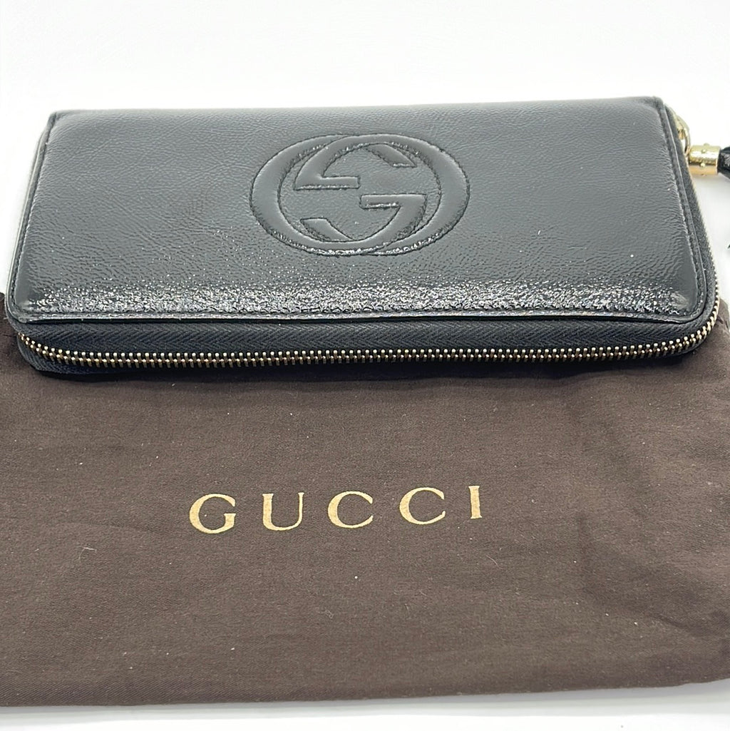 PRELOVED Gucci Black Soho Zippy Organizer Wallet 2911024275 022724H