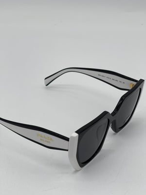 New Prada Black and White Sunglasses BP43531570 091024 H