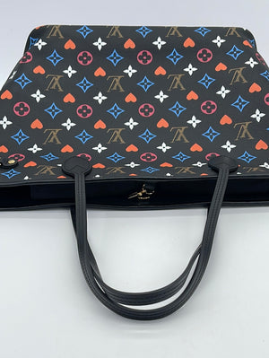 Pre-Owned Louis Vuitton Tote Bag Charlene MM White Beige Multicolor  Monogram Multi M93212 Canvas Nume SR4161 LOUIS VUITTON Women's Ribbon Studs  (Good)