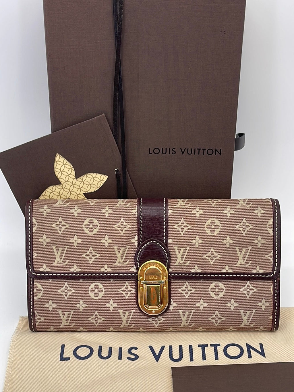 Preloved Louis Vuitton Burgundy Monogram Idylle Canvas Sarah Wallet TBCJRTW 050724 H