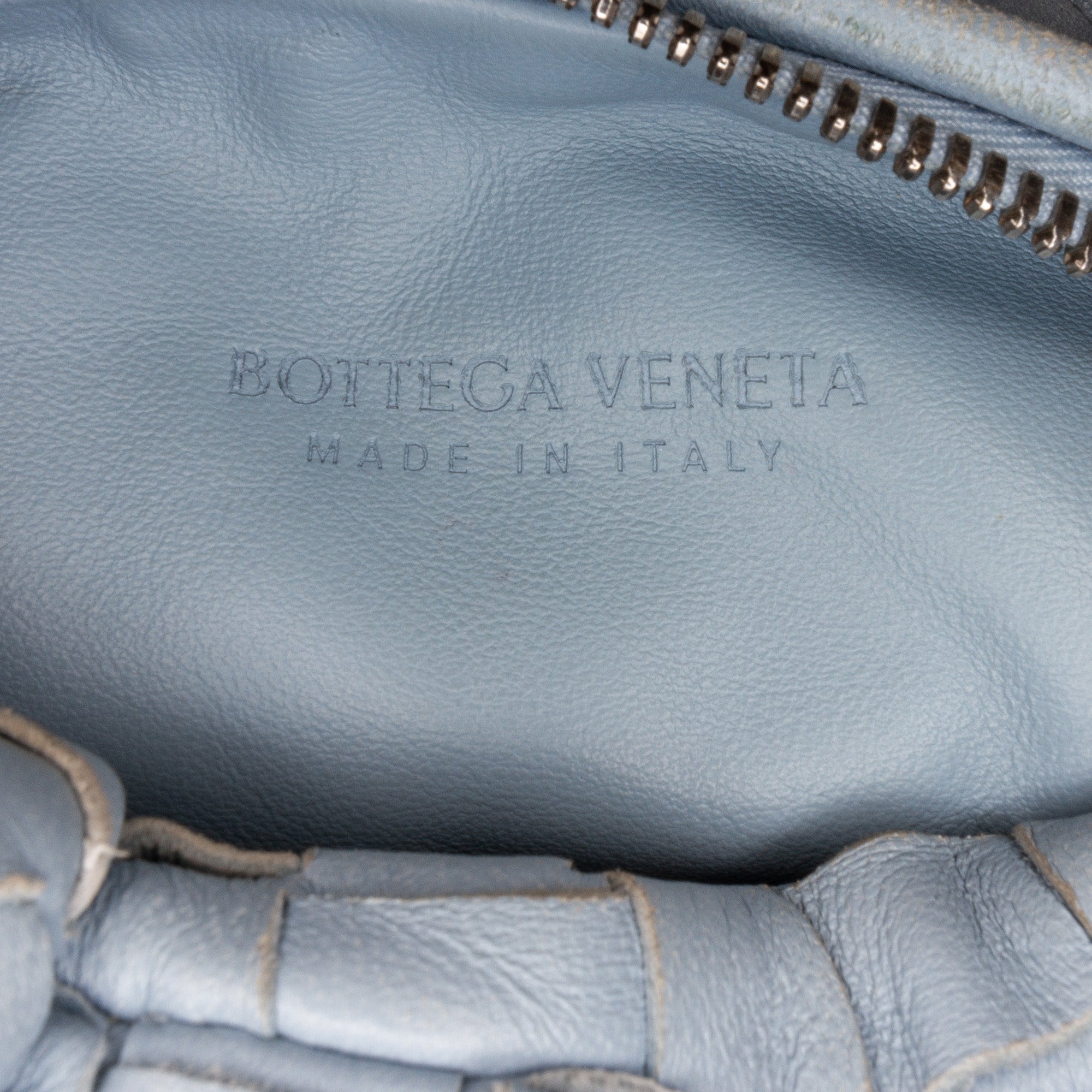 Preloved Bottega Veneta Blue Nappa Intrecciato Mini Jodie Handbag. BO8868504U 091824 Y