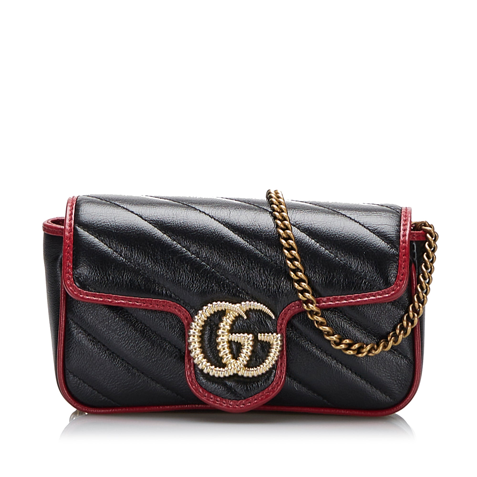 Gucci, Bags, Gucci Mini Satchel Red Leather Gg Embossed
