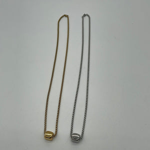 NEW Stainless Steel Gold Plated Cube Chain 041924