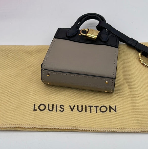 Louis Vuitton Blue/Orange City Steamer Key Holder and Bag Charm