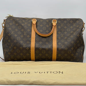 Vintage Louis Vuitton Keepall 60 Monogram Canvas Travel Bag 1997