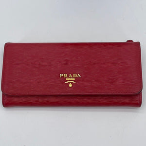 PRELOVED Prada Red Vitello Move Wallet XCB87DT 050724 H