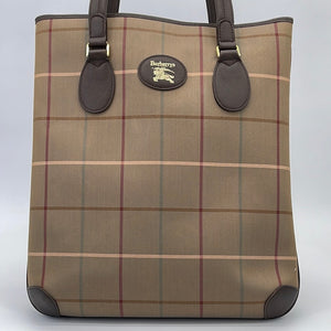 Burberry Vintage Check Pattern Tote Bag