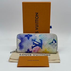 wallet, Bags, Watercolor Lv Wallet