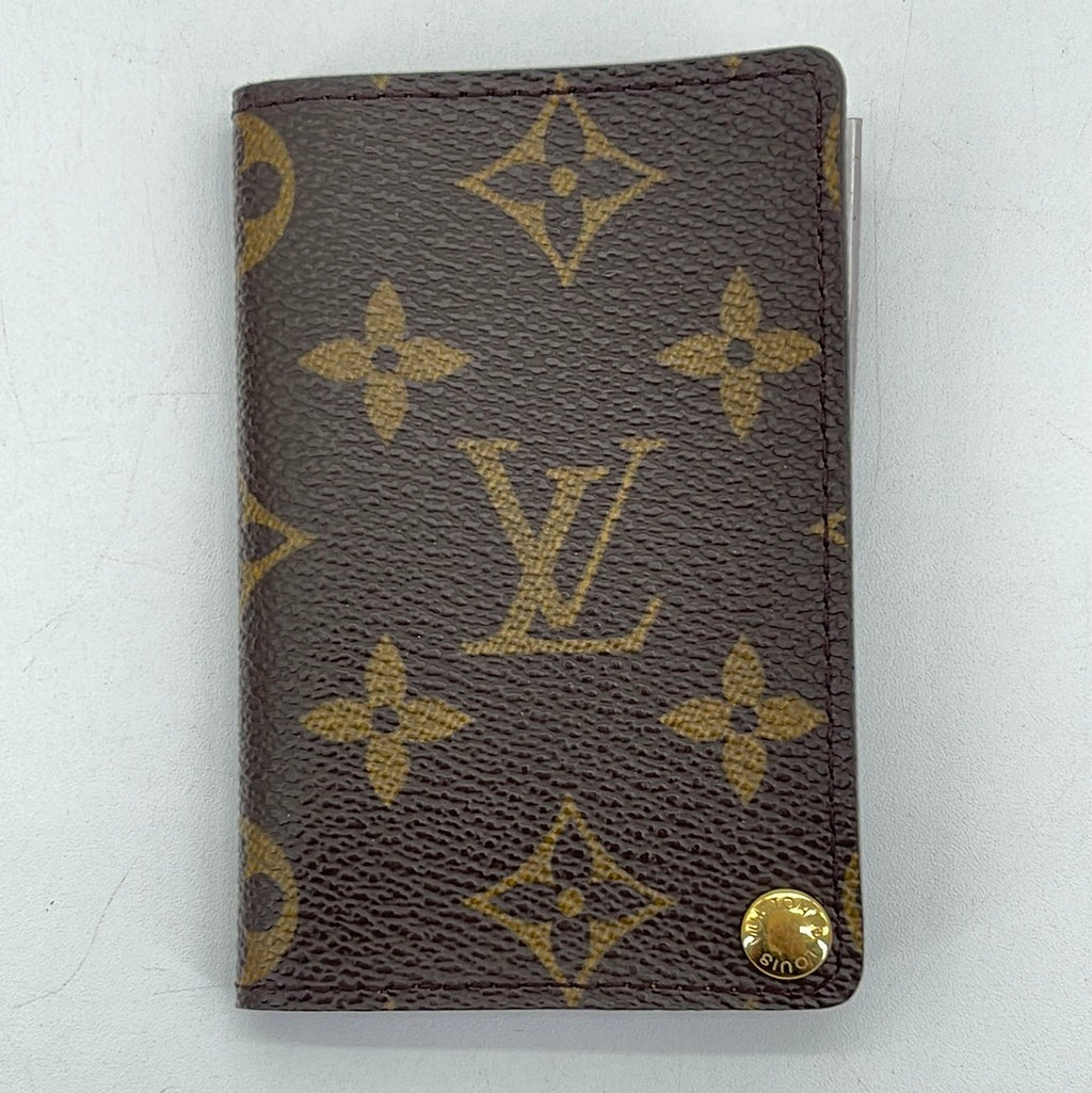 PRELOVED Louis Vuitton Monogram Canvas Porte Cartes Pression Card Case RWT69QJ 041224 H