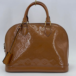 Louis Vuitton Alma PM Monogram Vernis Leather Satchel Bag