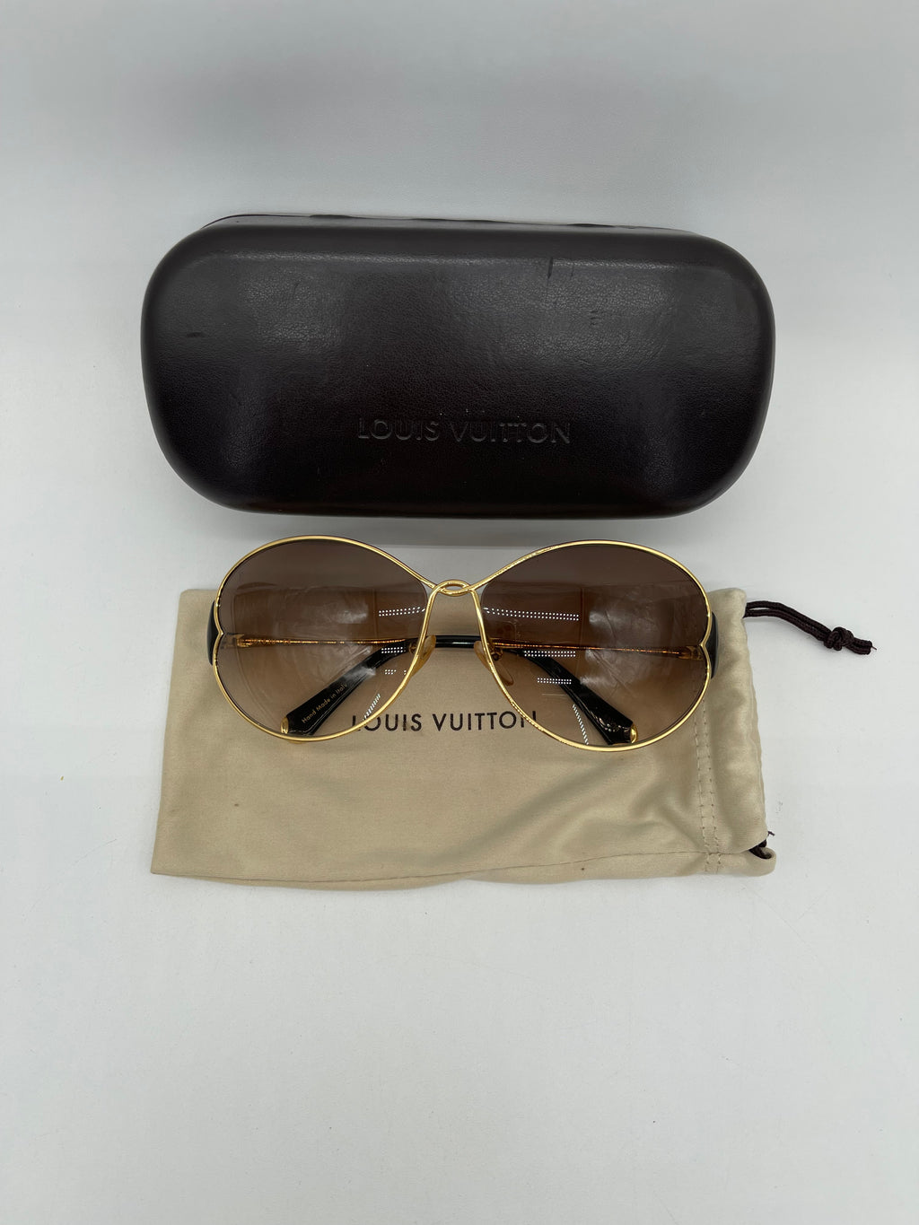 Preloved Louis Vuitton Gold Daisy Sunglasses ZO262U 090924 H