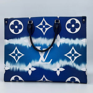 Louis Vuitton OnTheGo Tote Limited Edition Escale Monogram Giant GM Blue