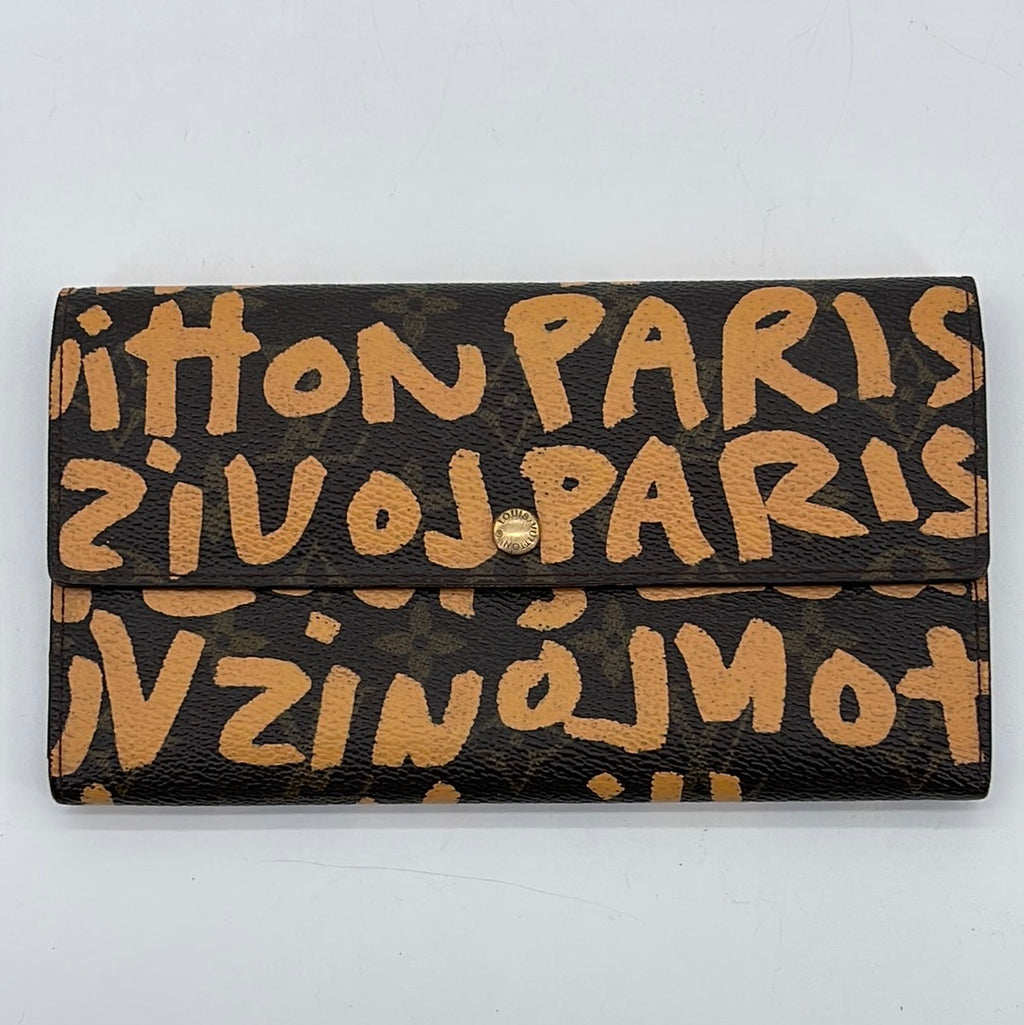 Vintage Louis Vuitton Graffiti Monogram Sarah Wallet 73B9YG4 050124 H