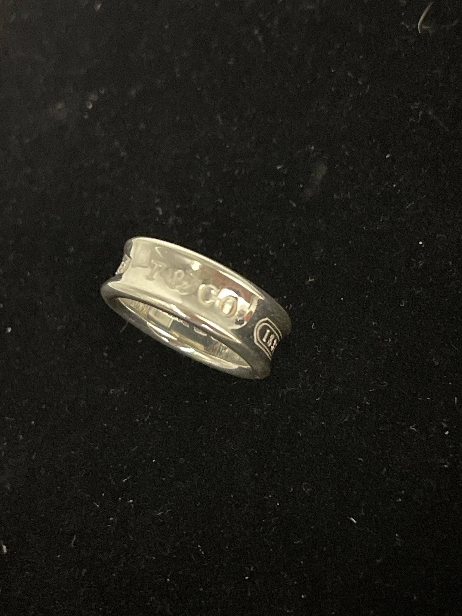 Preloved Tiffany & Co. Sterling Silver 1837 Ring Silver 925. 081224 H $80 OFF LIVE SHOW