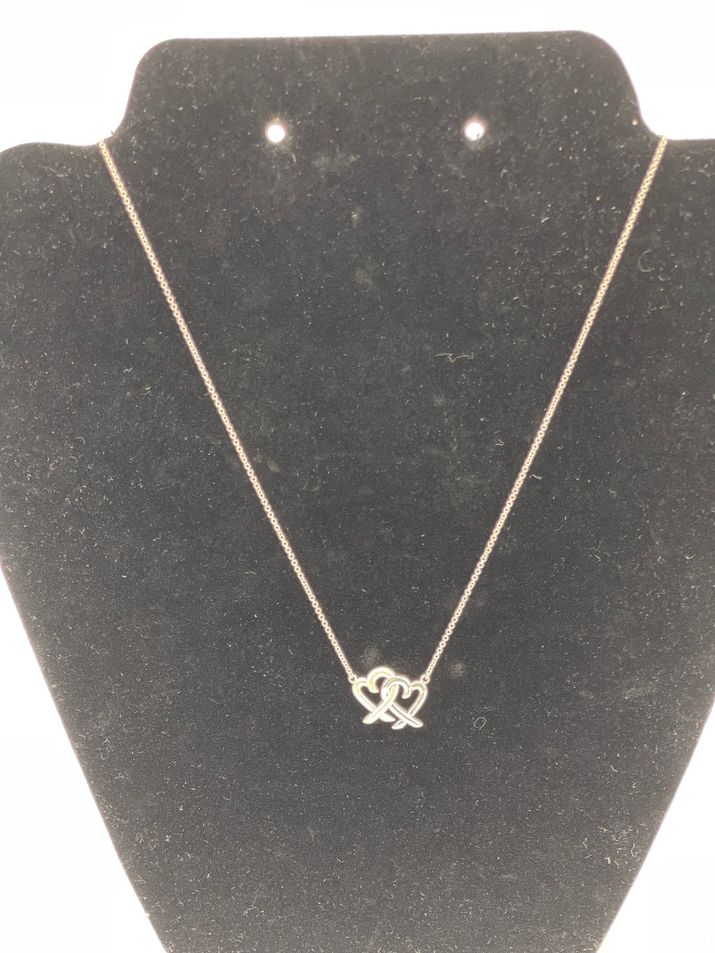 Preloved Tiffany & Co. Sterling Silver Paloma Picasso Interlocking Heart Necklace 072524 H