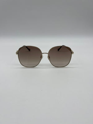 Like New Gucci Gold Oversized Square Sunglasses GG1089SA 083024 H