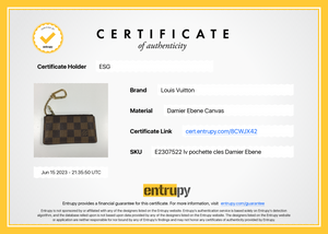 Louis Vuitton Key Cles Damier Ebene – yourvintagelvoe