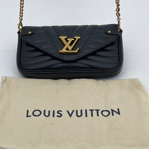New wave leather crossbody bag Louis Vuitton Black in Leather