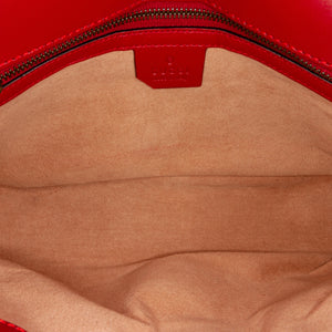 Gucci Red Quilted Leather Marmont Small Shoulder Bag